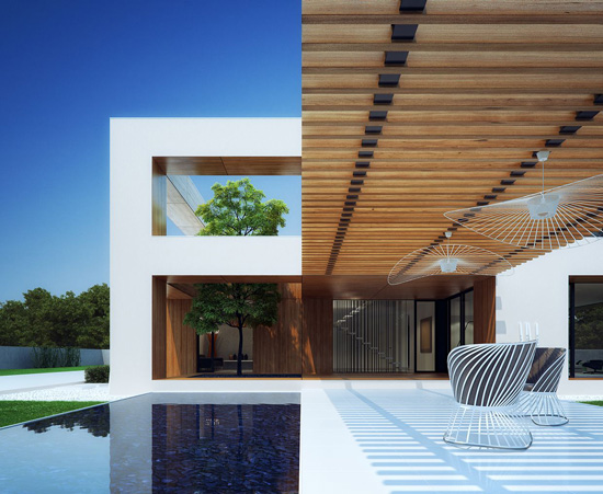 欧式简洁的私人会所设计效果图