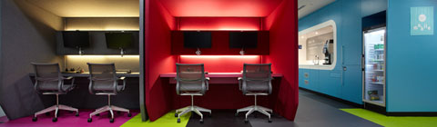 伟德足球网：分享新加坡SkyScanner办公环境设计